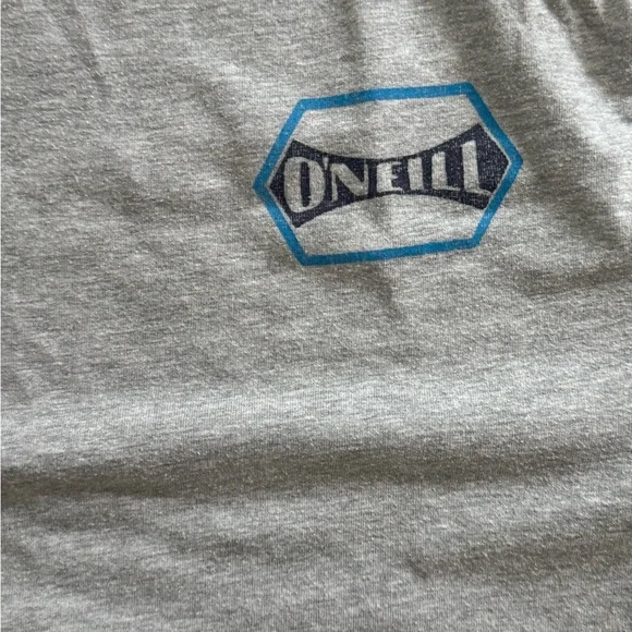 O'Neill - Gray Short-Sleeve Tee with Blue Chest Logo - Picture 2 of 4